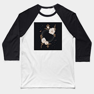 Galaxy Flowers Baseball T-Shirt